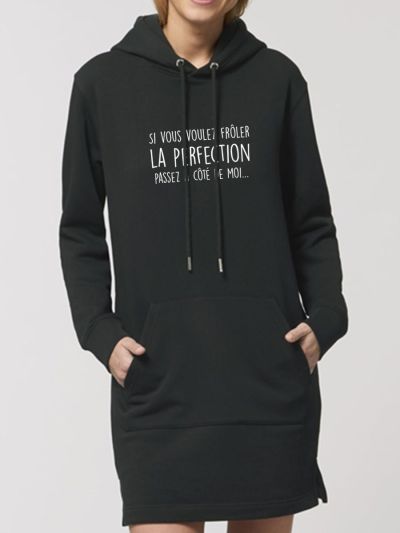 Robe sweat capuche "Perfection"