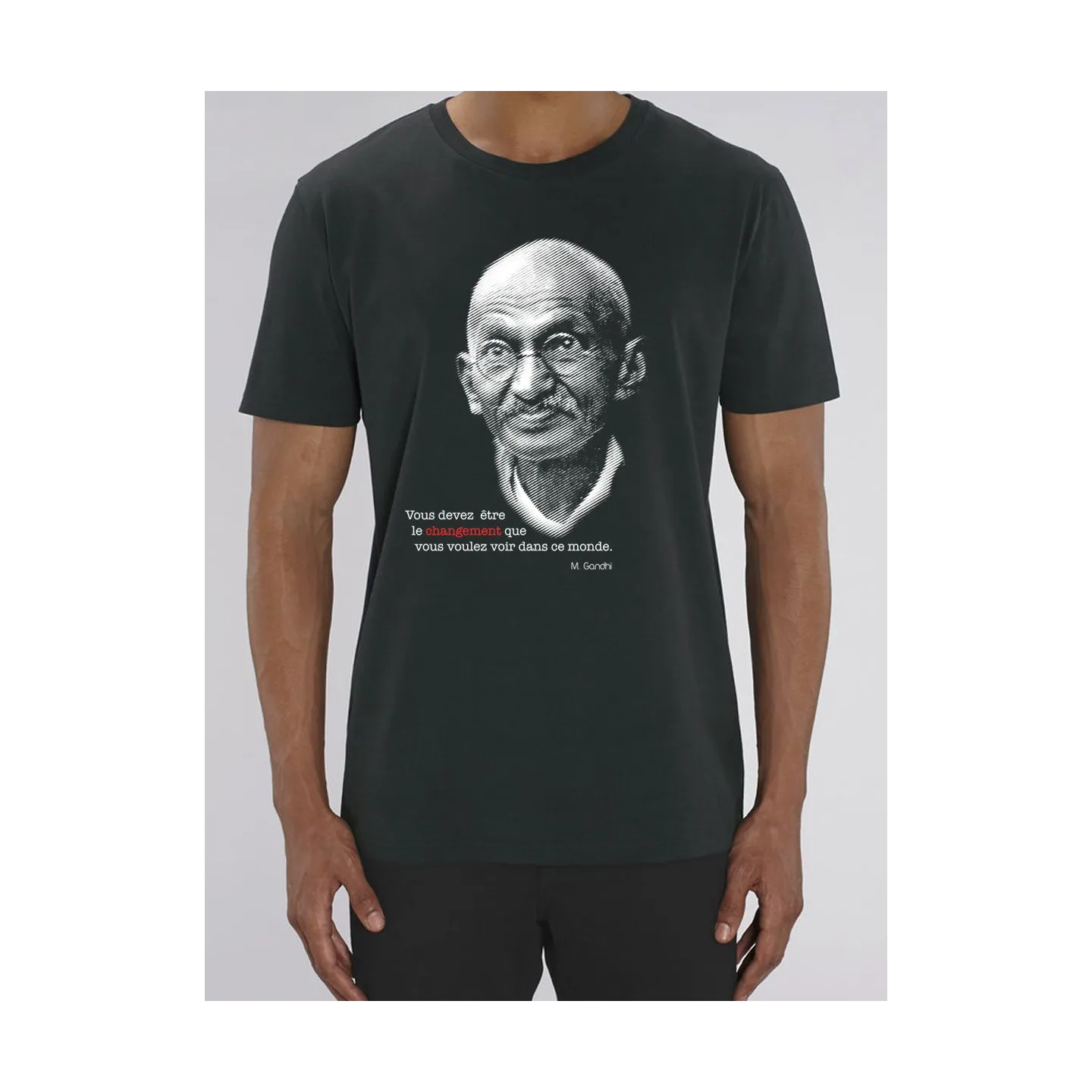 T-shirt homme  "Gandhi"