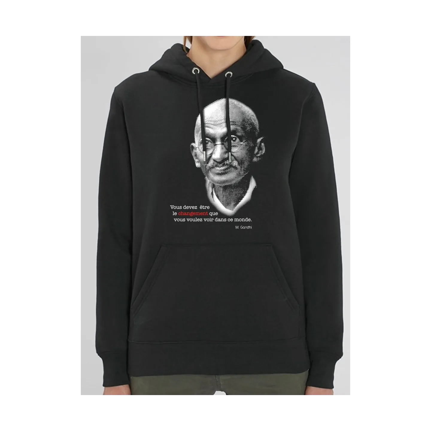 SWEAT FEMME CAPUCHE " GANDHI"