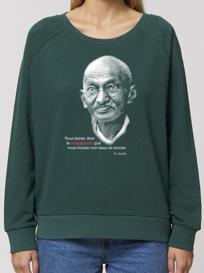 Sweat-shirt loose  "Gandhi"