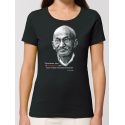 TEE SHIRT BIO FEMME "GANDHI"