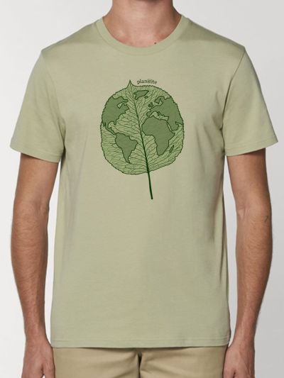 T-shirt homme "Plan(è)te feuille"