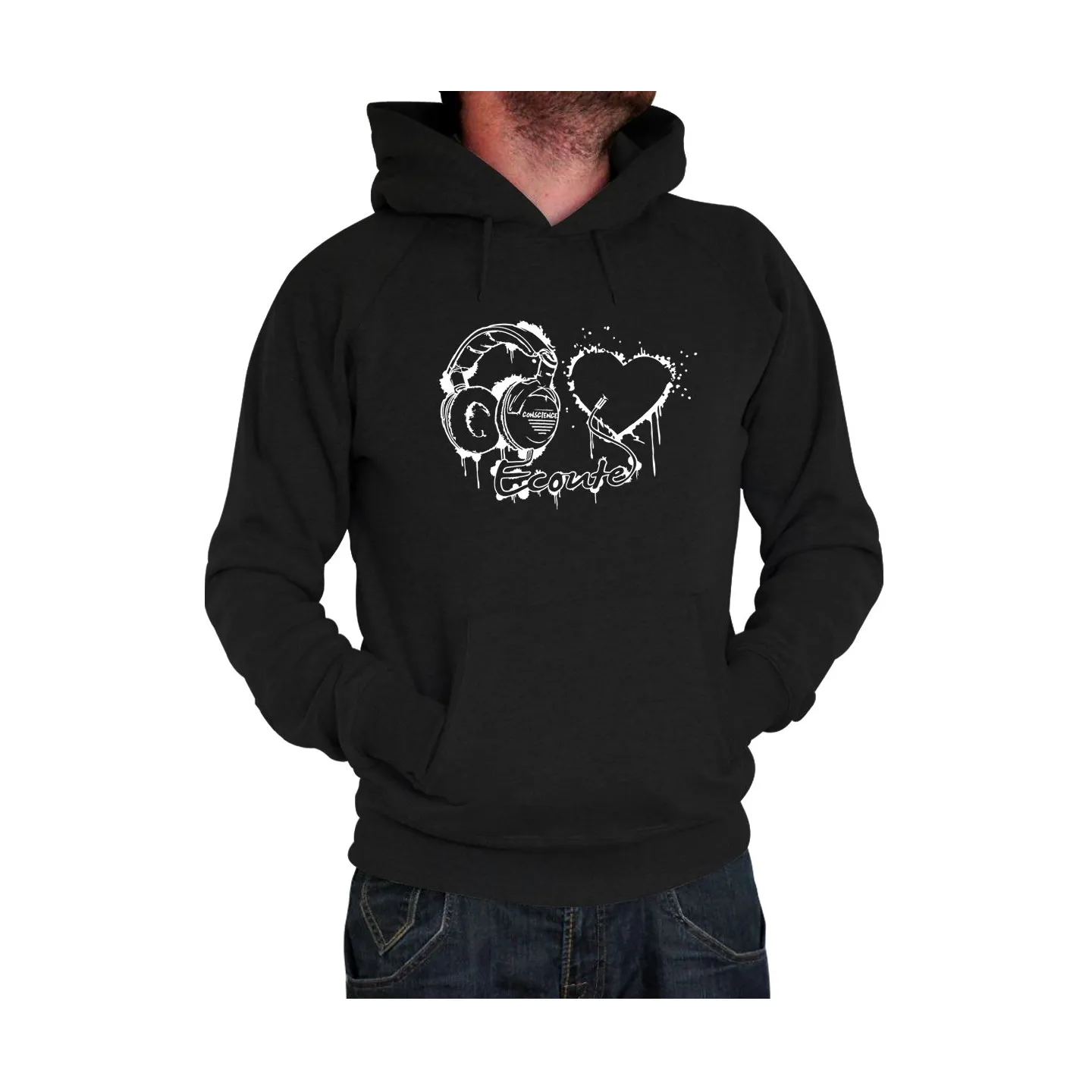 Sweat homme "Ecoute ton coeur"