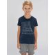 Tee shirt enfant "je ne dois pas ecrire sur mon tee shirt"