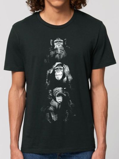 T-shirt homme "Singes de la sagesse"