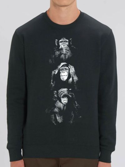 Sweat homme "Singes de la sagesse"