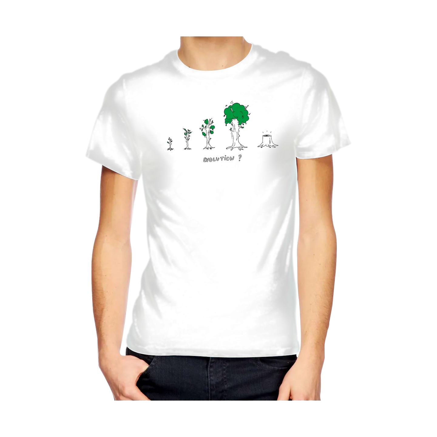 T-shirt homme "arbre evolution"