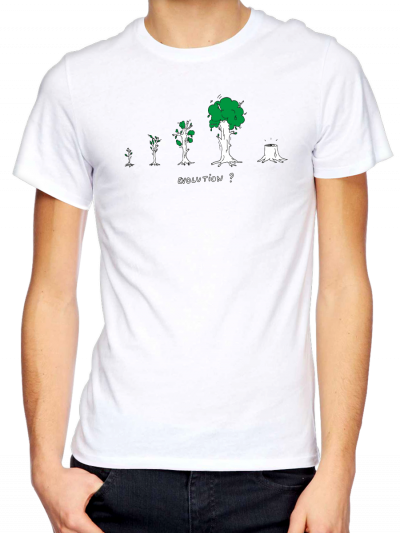 T-shirt homme "arbre evolution"