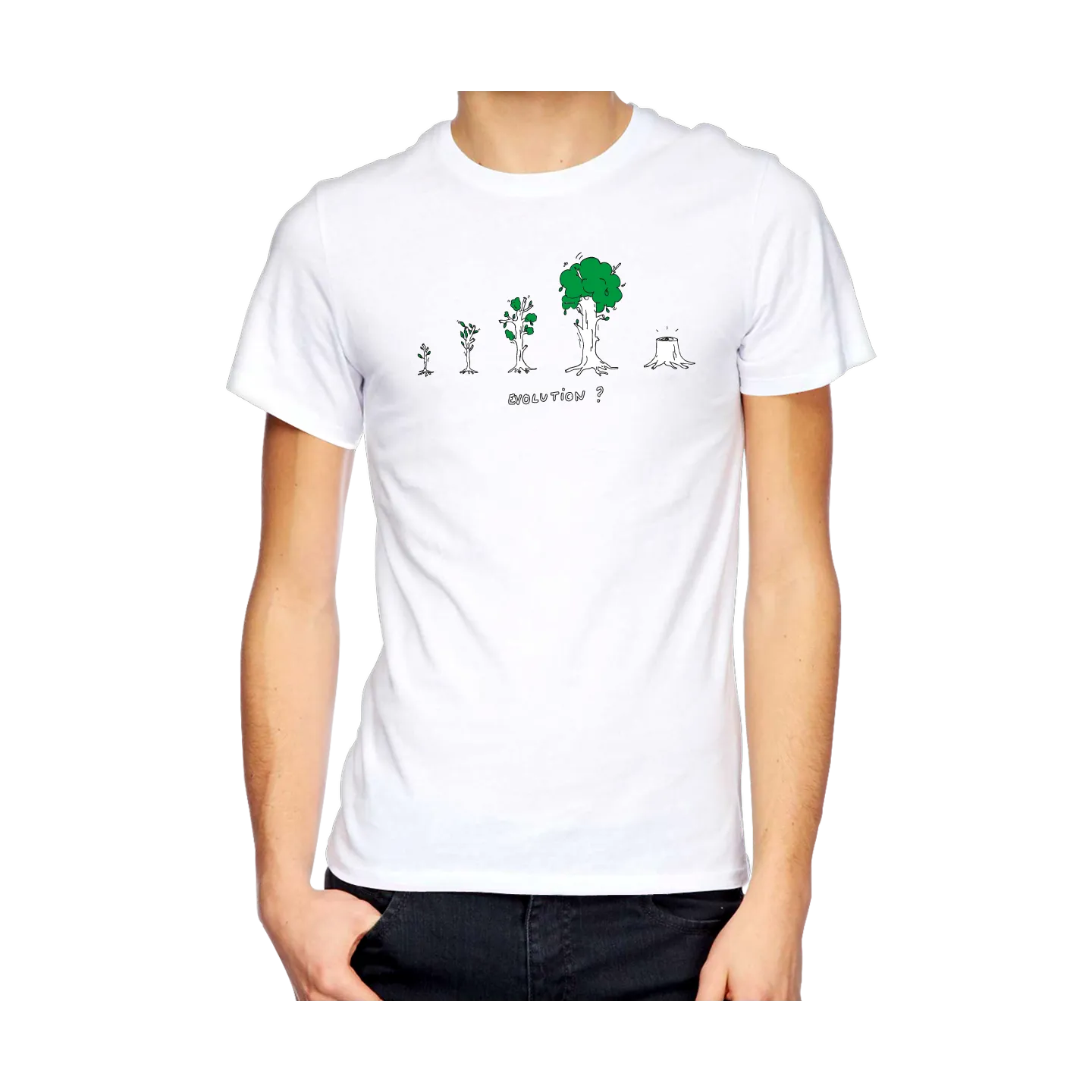 T-shirt homme "arbre evolution"