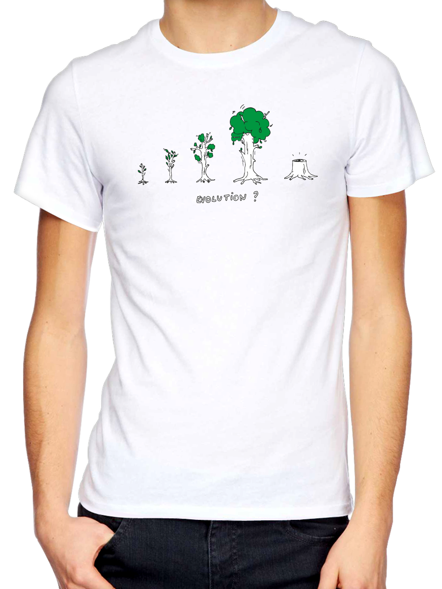 T shirt arbre : tee shirt original, décalé et engagé en coton bio