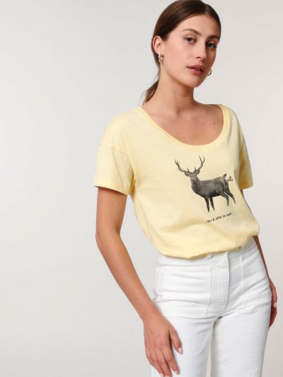T-shirt femme ''Gaz à effet de cerf''