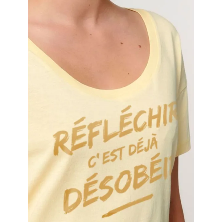 T-shirt femme ''Réfléchir''