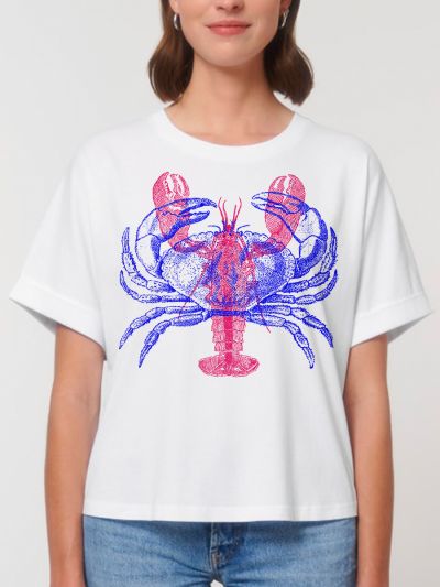 T-shirt femme loose "Homard/Crabe" par Ruliano des Bois