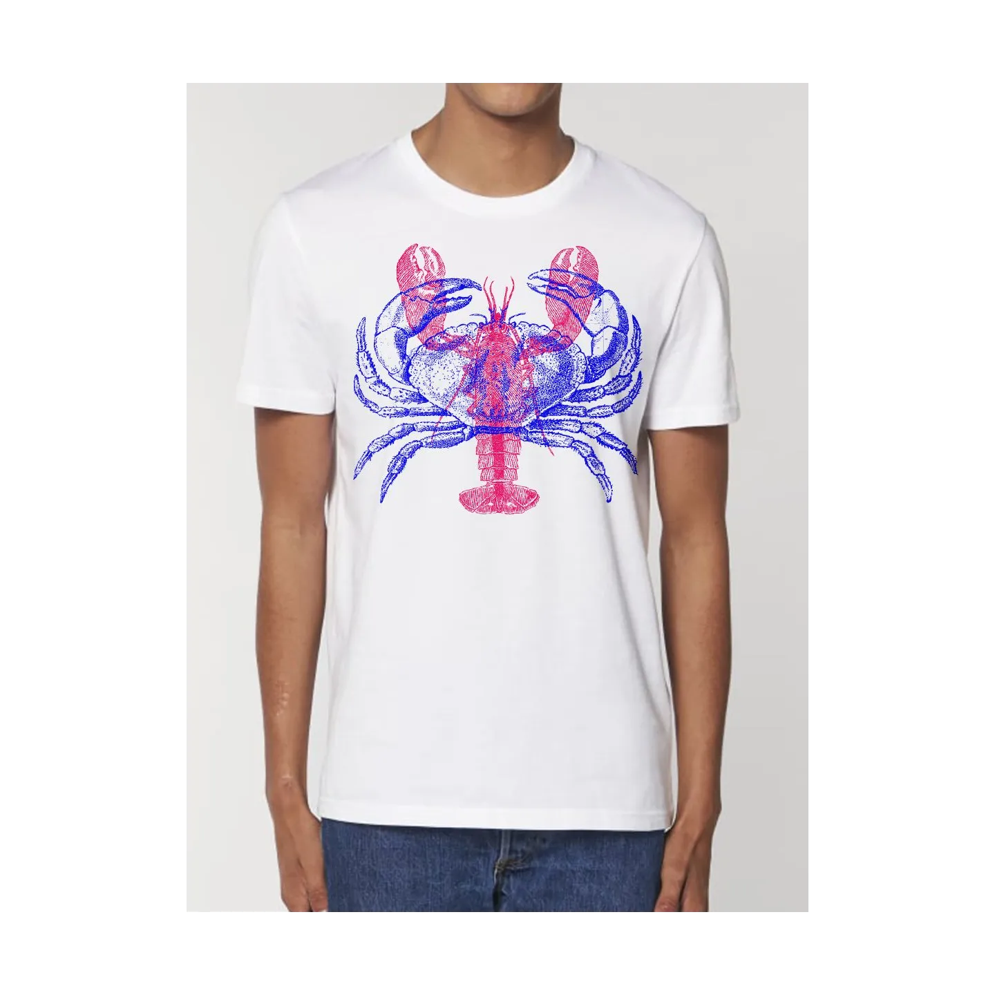 Tee shirt homme "Crabe/Hommard"