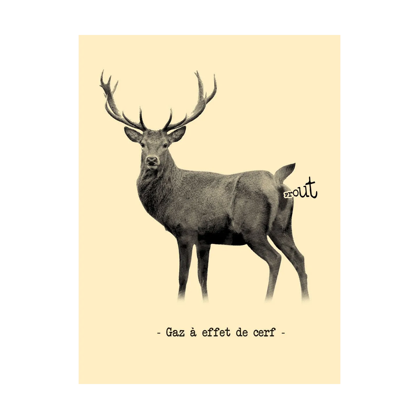 T-shirt femme ''Gaz à effet de cerf''