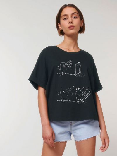 T-shirt femme "Bord(el) de Mer(de)"