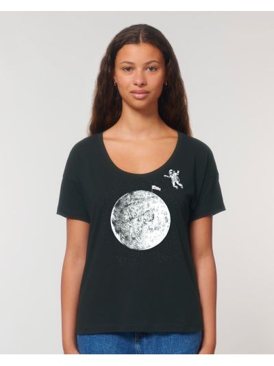 T-shirt femme "Black moon" By the ink