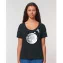 T-shirt femme "Black moon" By the ink