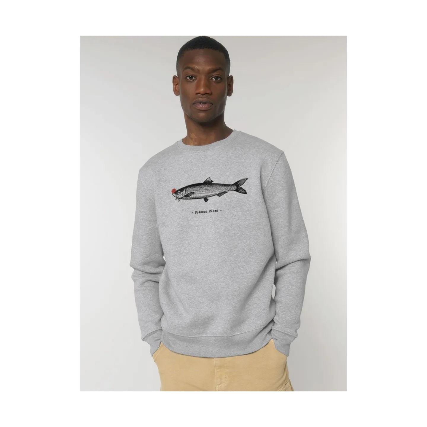 SWEAT HOMME "POISSON CLOWN"