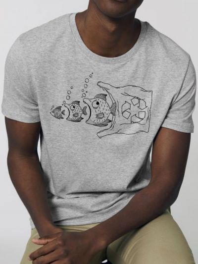 T-shirt homme ''Plastic Fish''