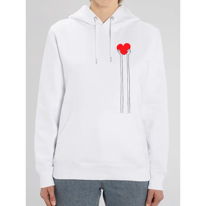 Sweat femme "Mains cœur"