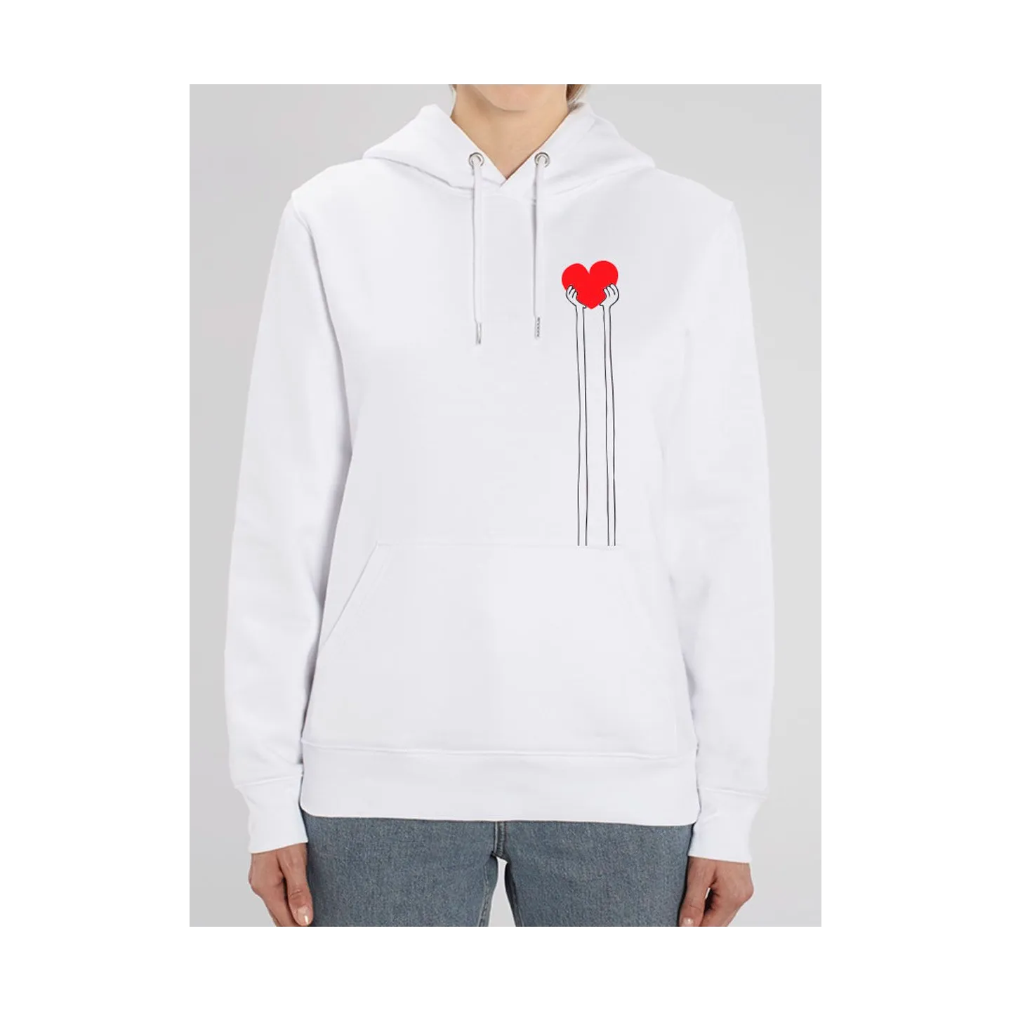 Sweat femme "Mains cœur"