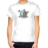 Tee shirt homme "coloc à terre" blanc en coton biologique