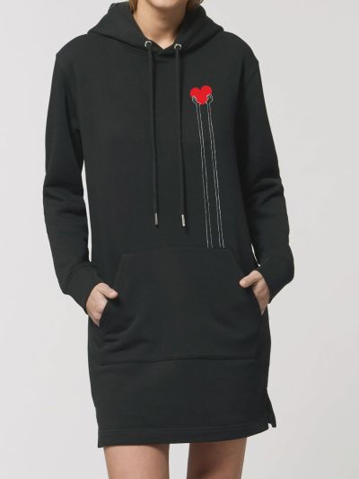 Robe sweat "Mains Coeur"