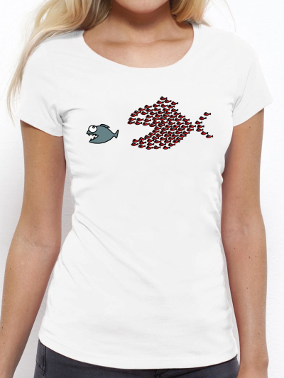 T-shirt femme "Poissons unis"