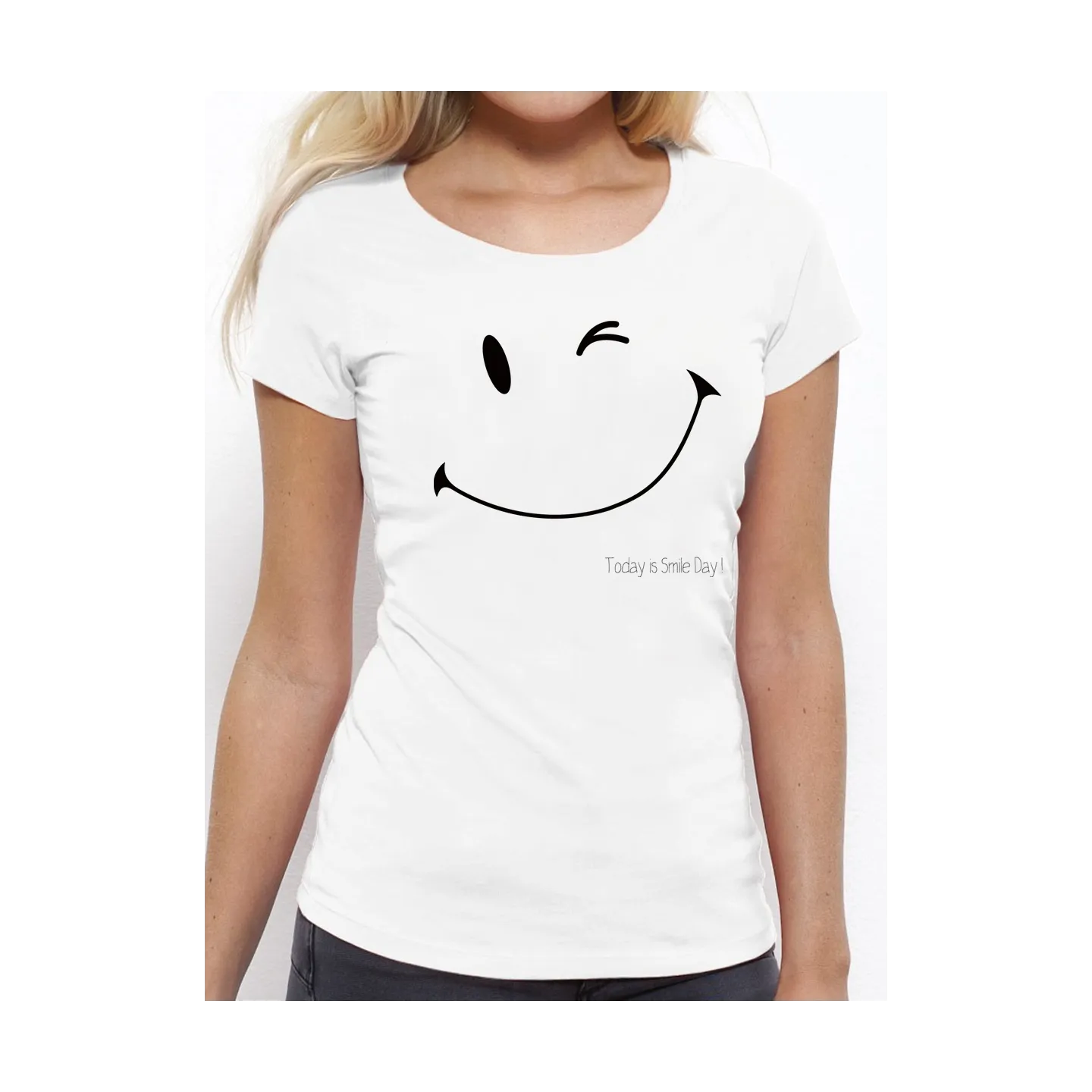T-shirt femme "Today noir"