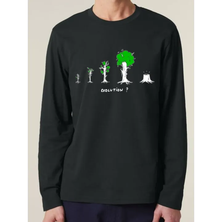 T-shirt manches longues homme "Evolution"