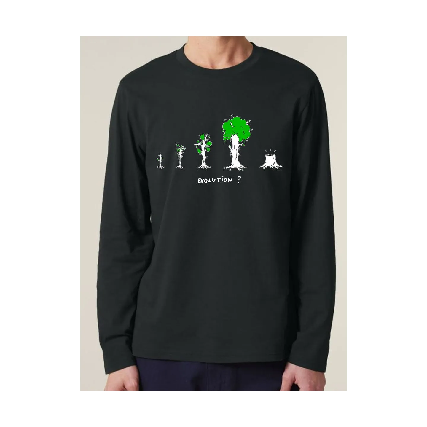 T-shirt manches longues homme "Evolution"