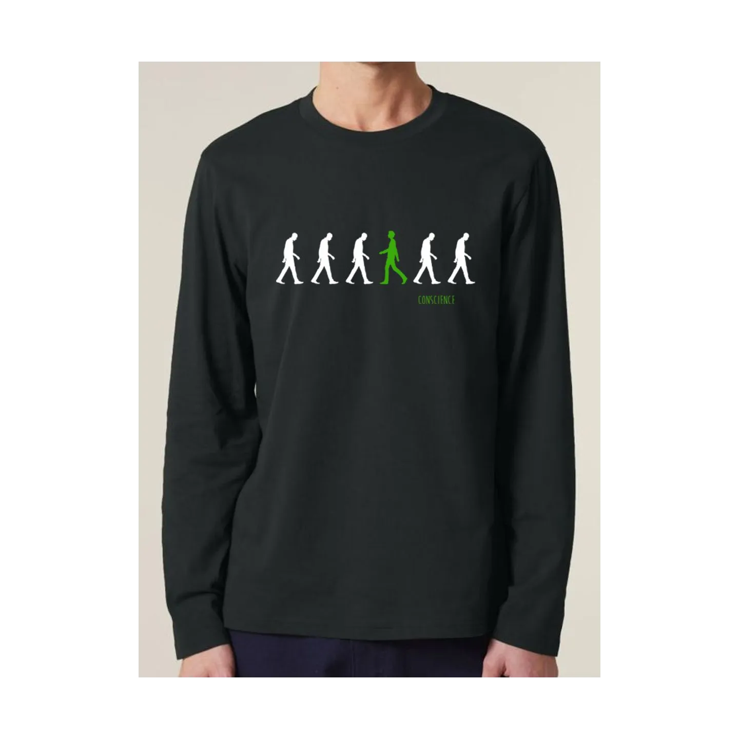 T-shirt manches longues homme "Conscience"