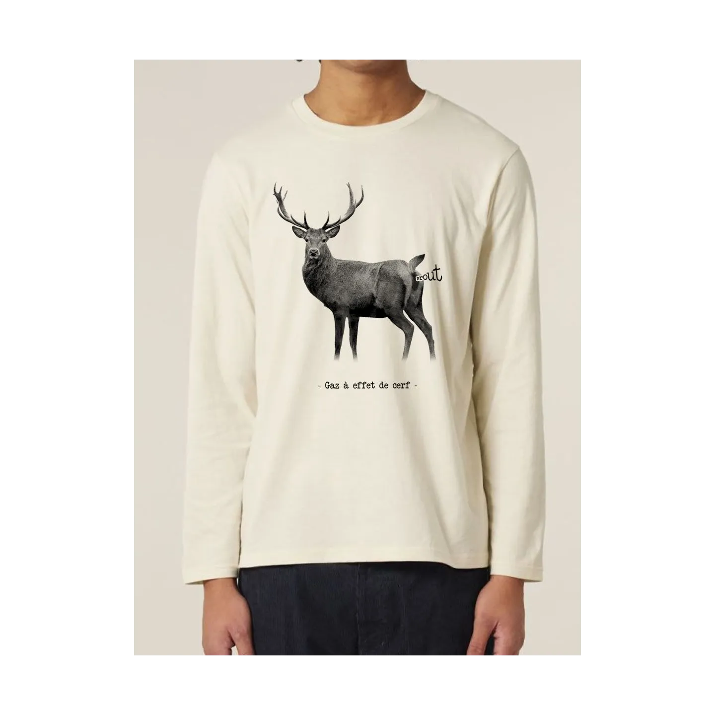 T-shirt manches longues homme "Effet de serre"