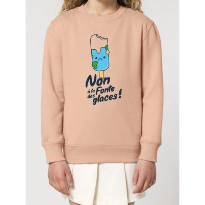 Sweat enfant Non &agrave; la fonte des glaces