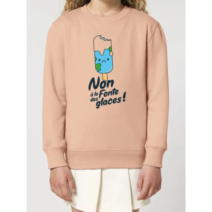 Sweat enfant Non à la fonte des glaces