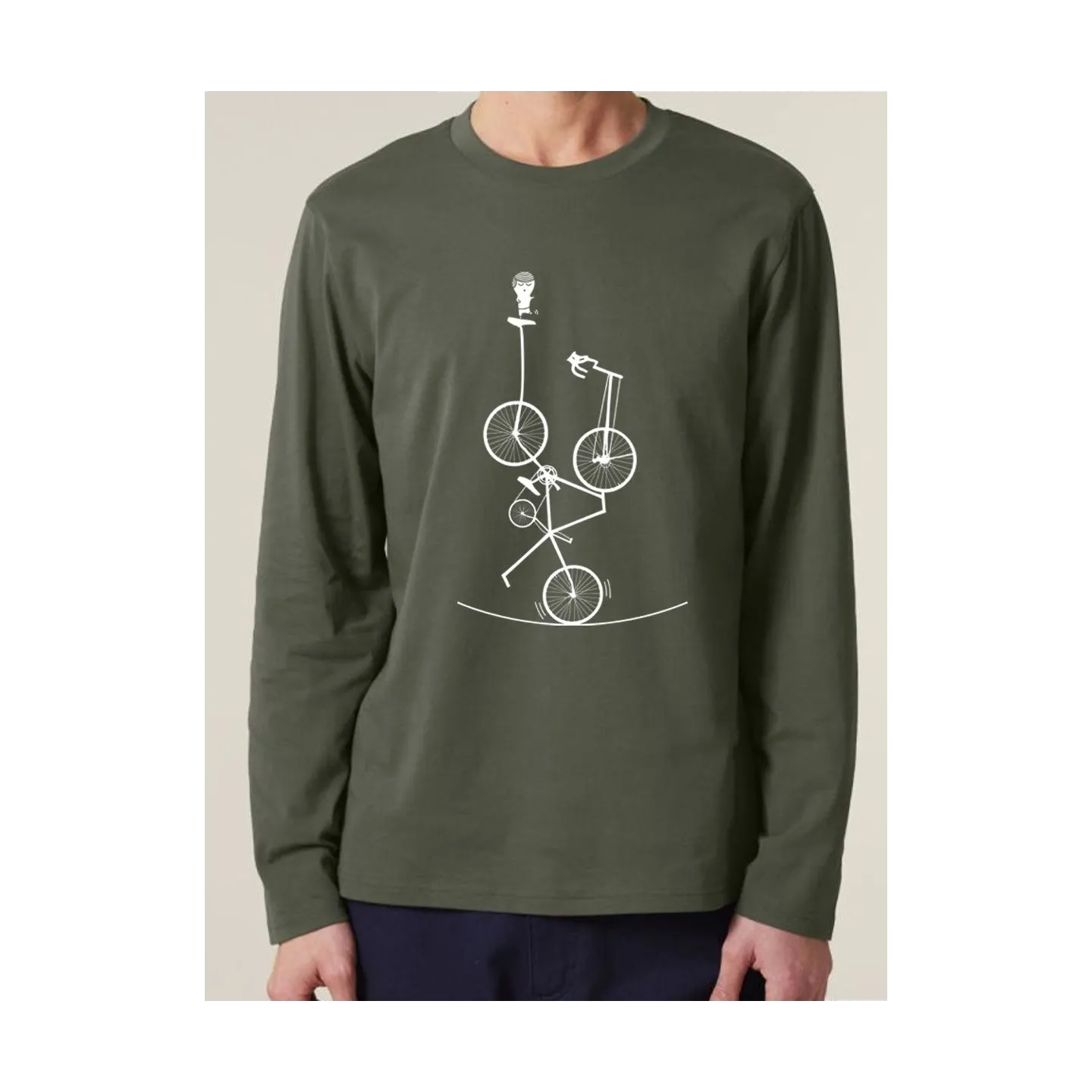 T-shirt manches longues homme "Sur le fil"