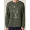 T-shirt manches longues homme "Sur le fil"