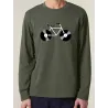 T-shirt manches longues homme "Velo Vinyle"