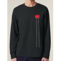 T-shirt manches longues homme "mains cœur"