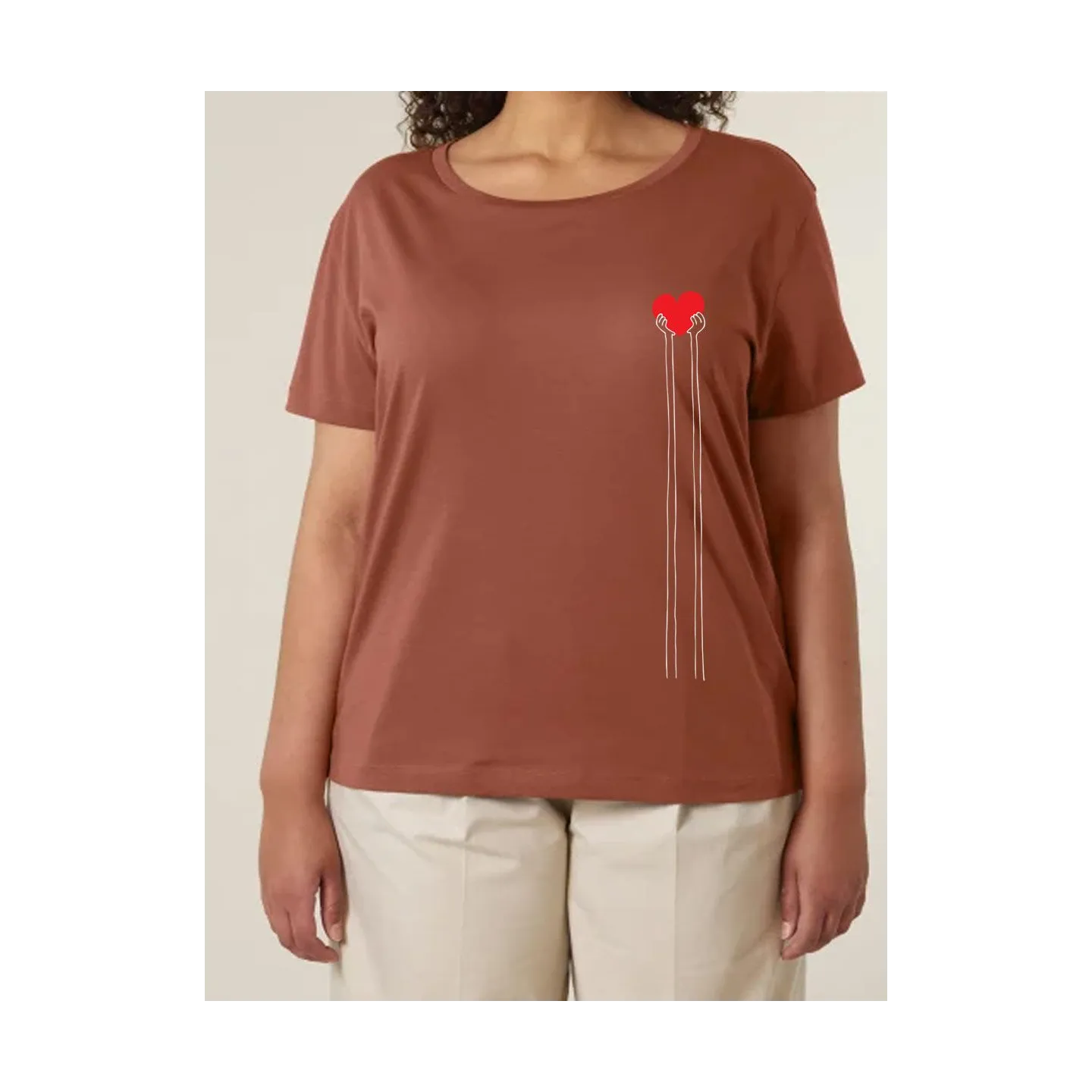 T-shirt femme "Mains cœur"