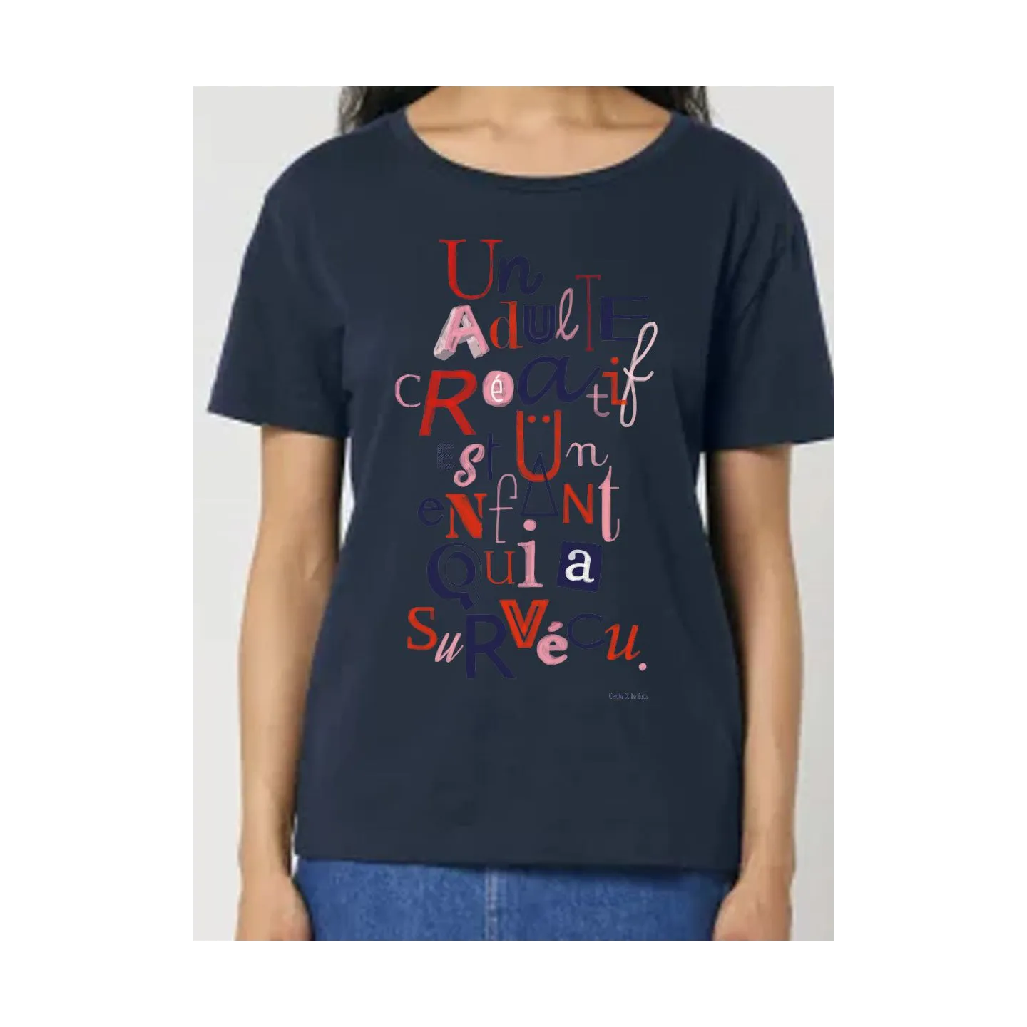 T-shirt femme "Un adulte créatif...."