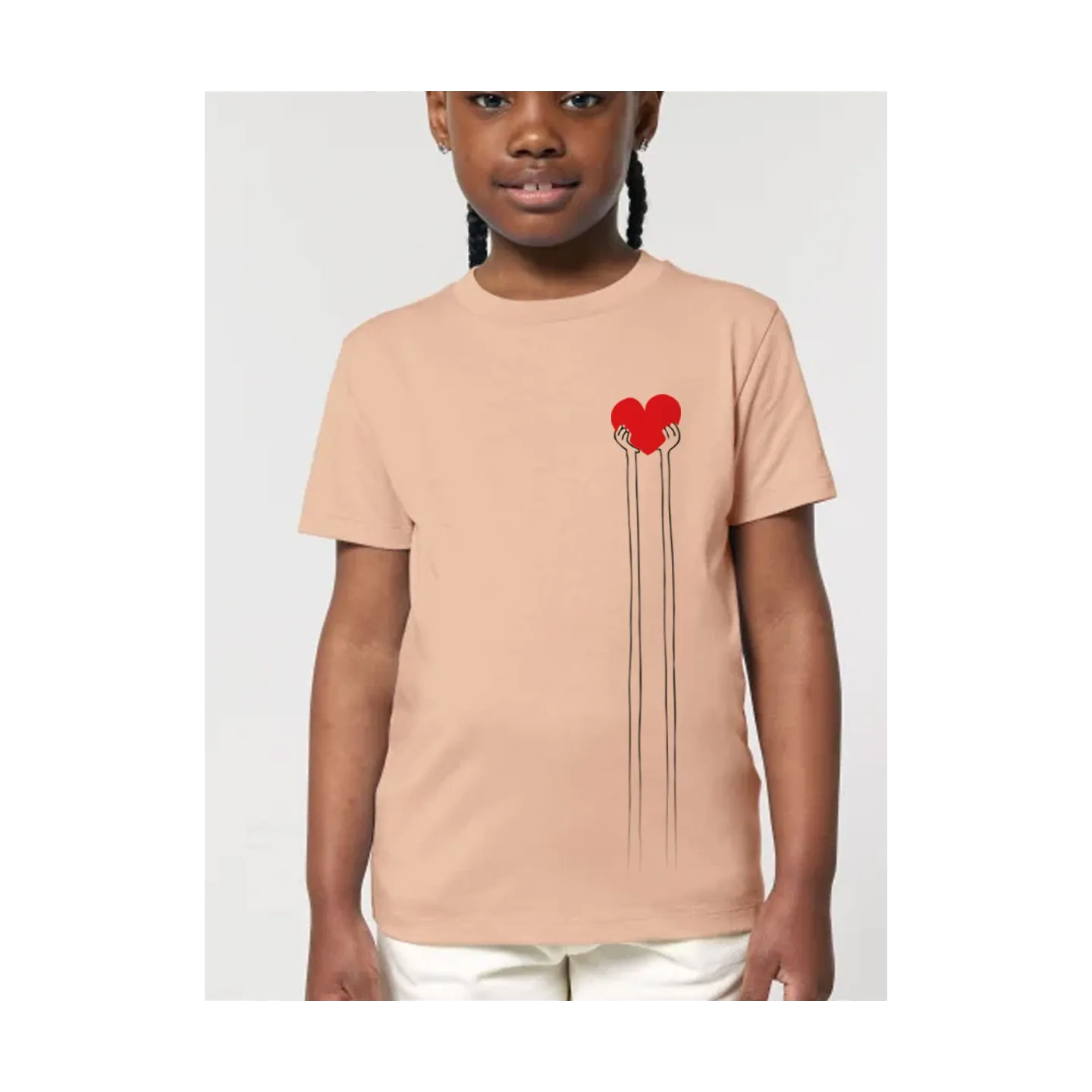 Tee shirt enfant "Mains Coeur"