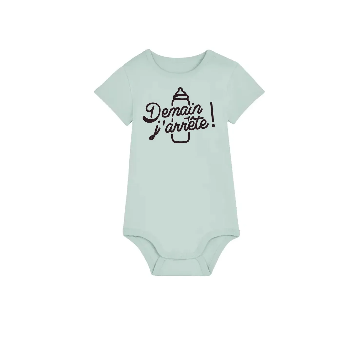 Body bébé ''Demain j'arrête'' (biberon)