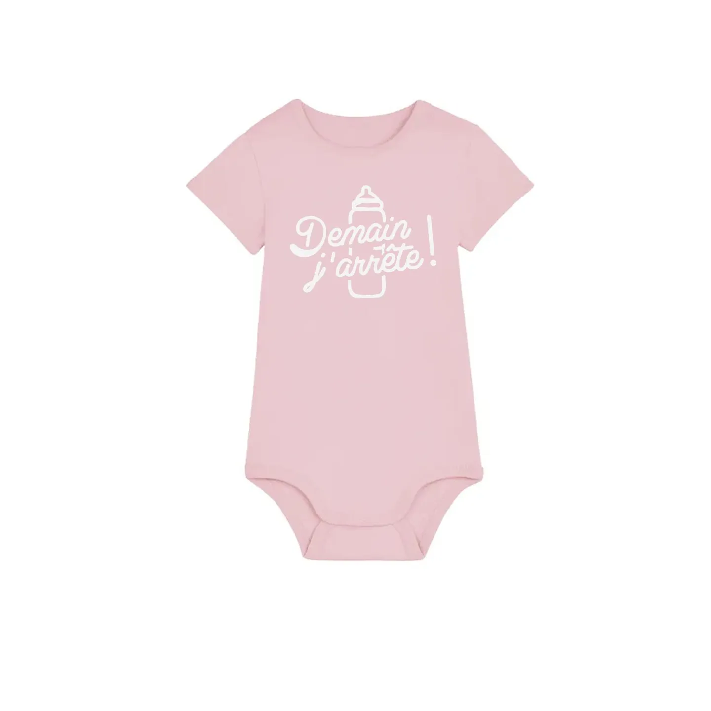 Body bébé ''Demain j'arrête'' (biberon)