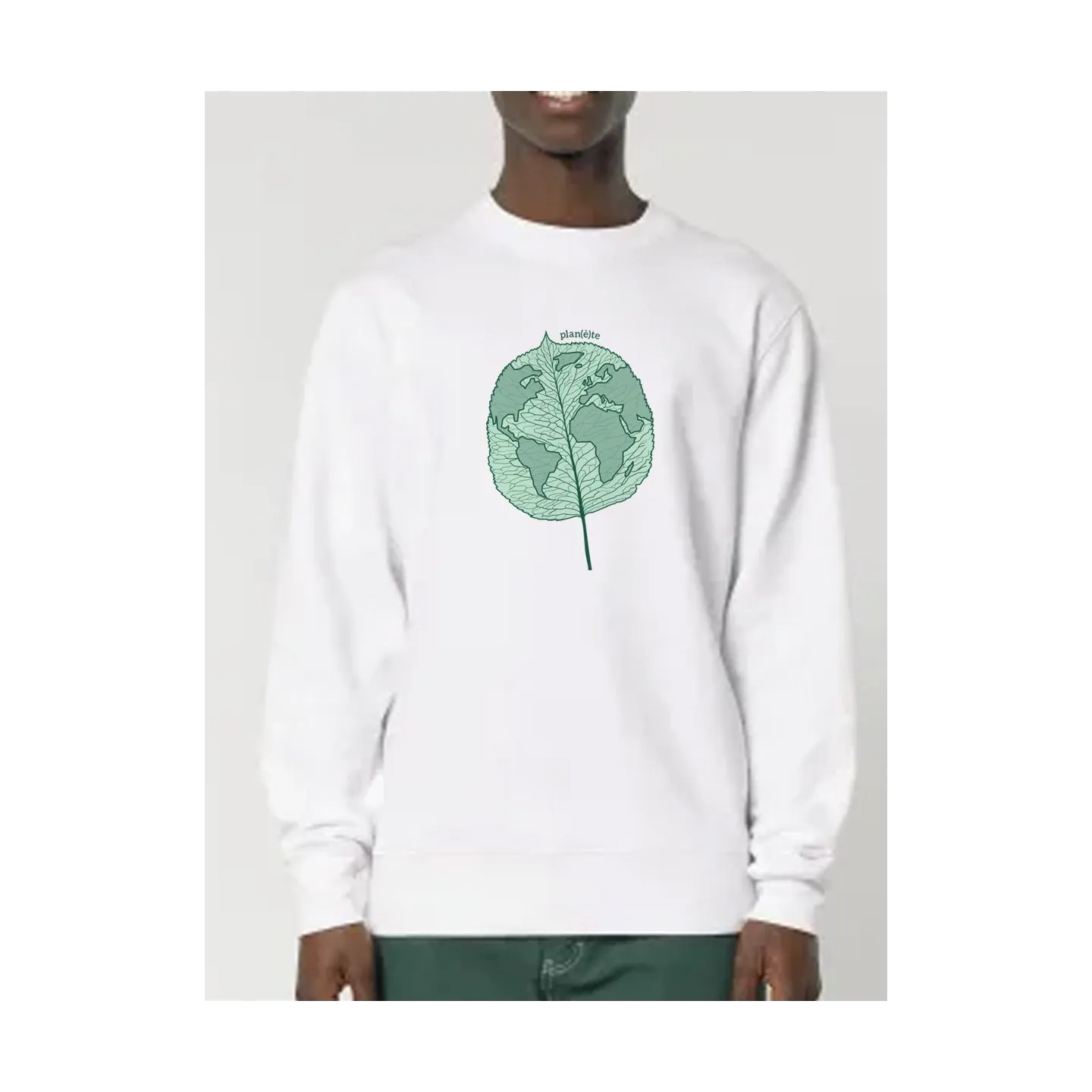 Sweat homme "Plan(è)te feuille"