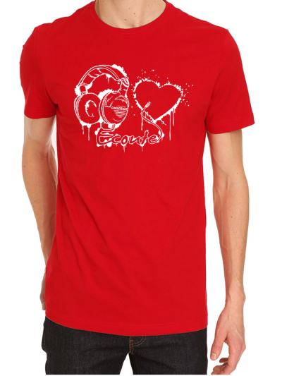 T-shirt homme "écoute ton coeur"