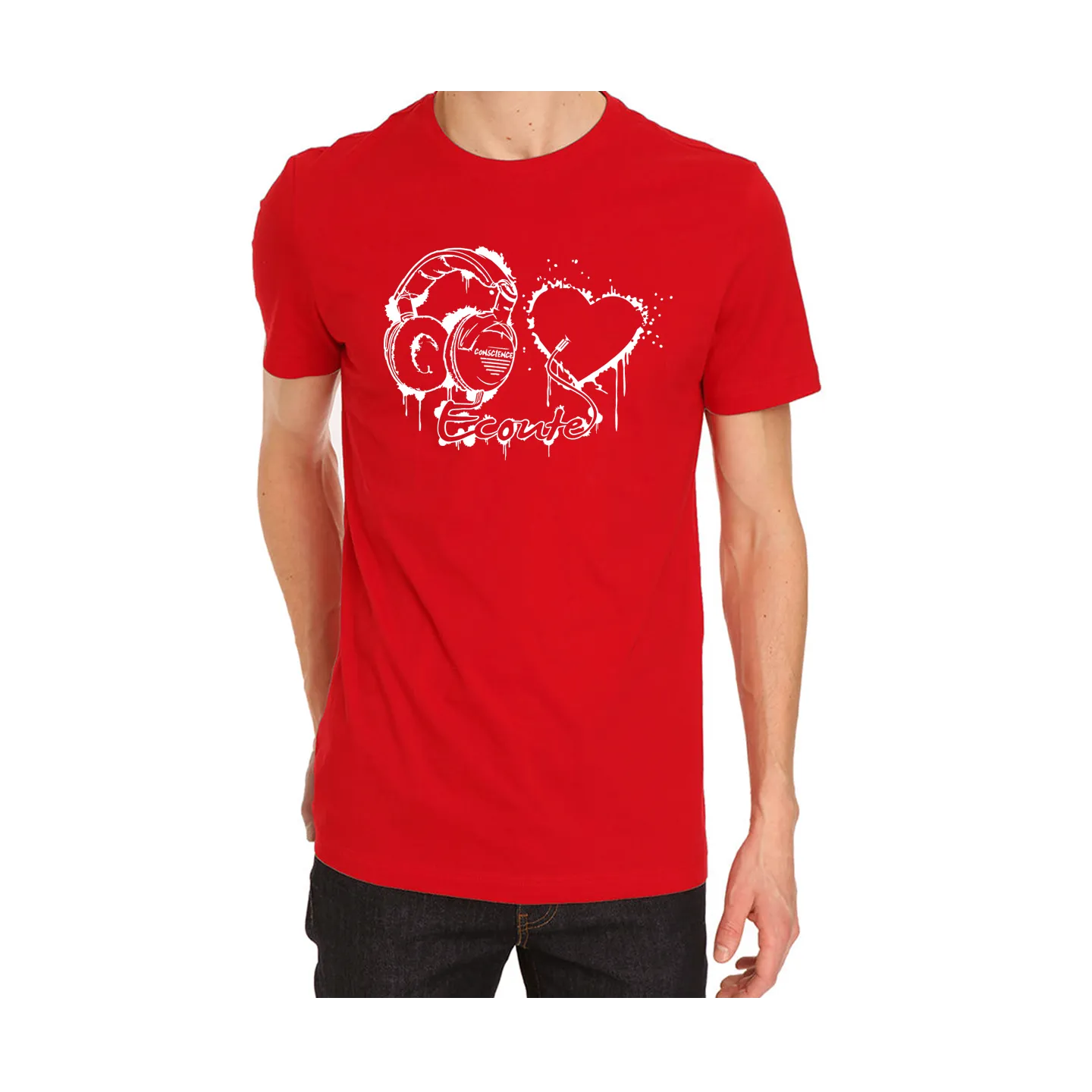 T-shirt homme "écoute ton coeur"