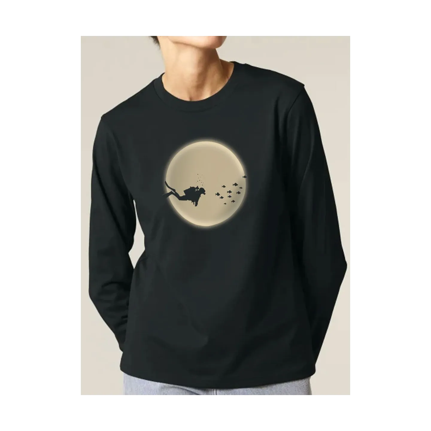 T-shirt manches longues homme "CERF D'AUTOMNE"