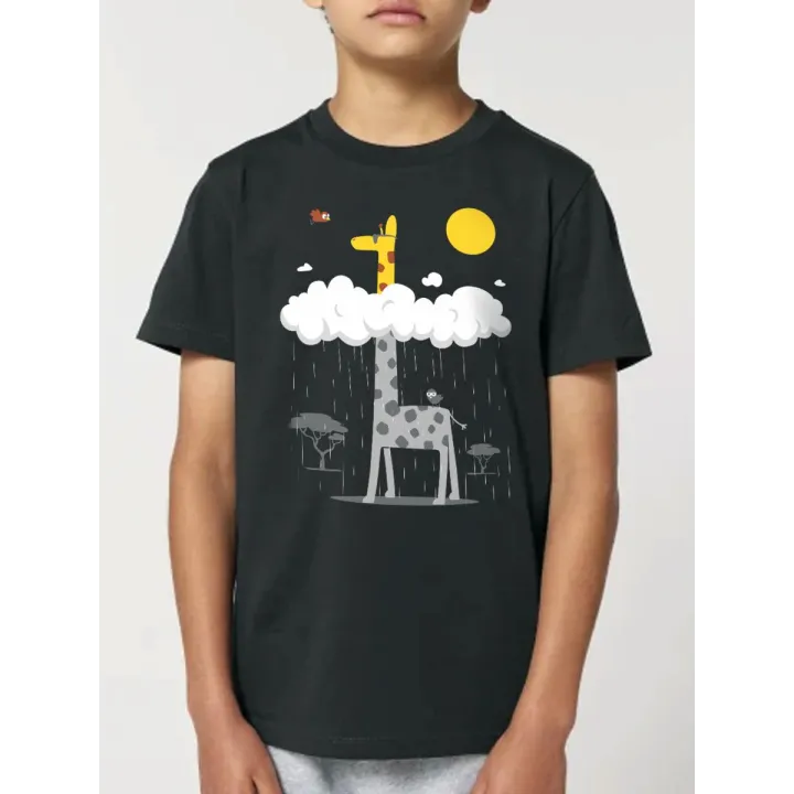 T-shirt enfant "GIRAFE AU SOLEIL" by LeDuc